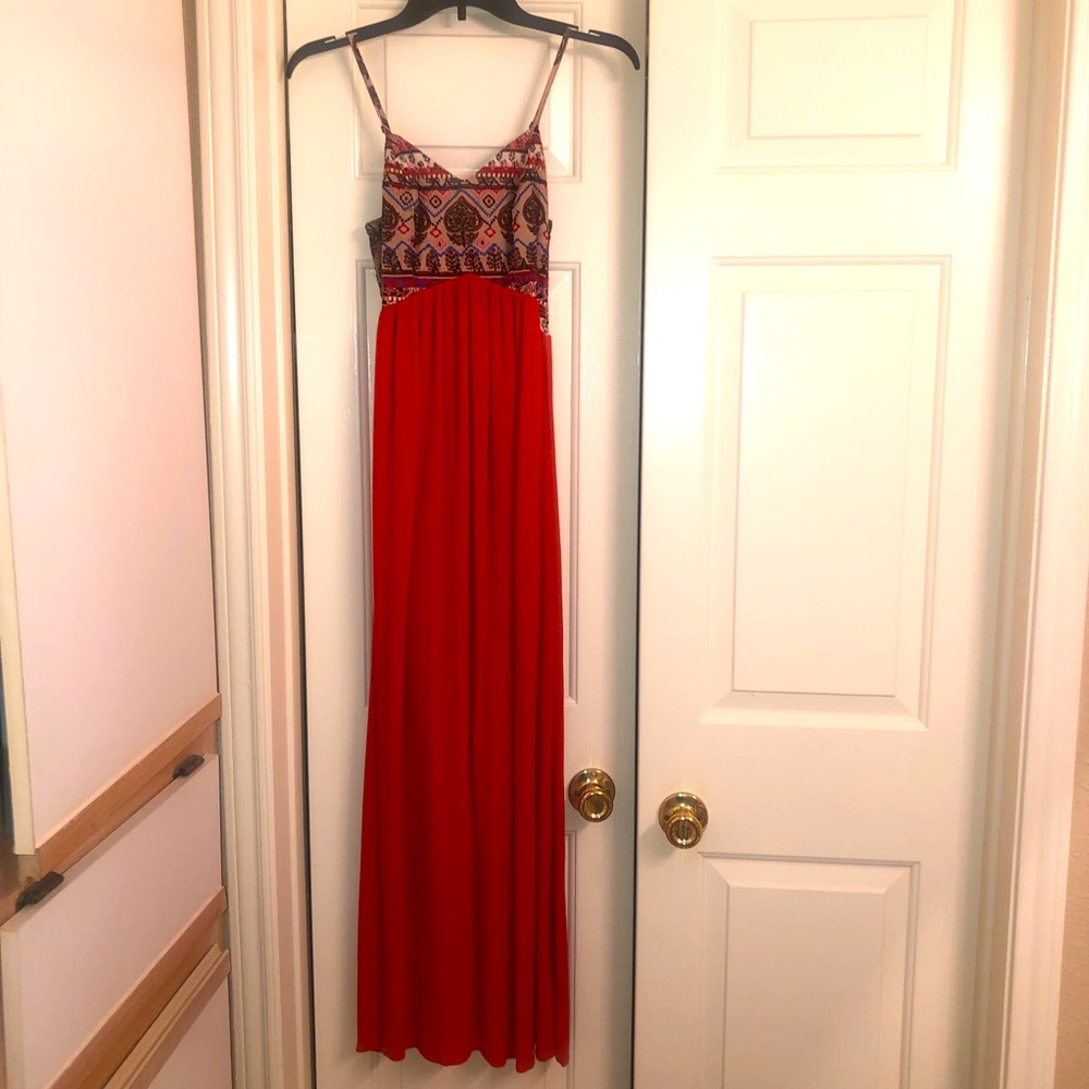 Orange Maxi Dress